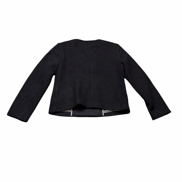 🖤‎ J.Crew ✨ Black Wool Blend Double-Breasted Short Jacket Women’s XS 🧥 - Picture 4 of 6